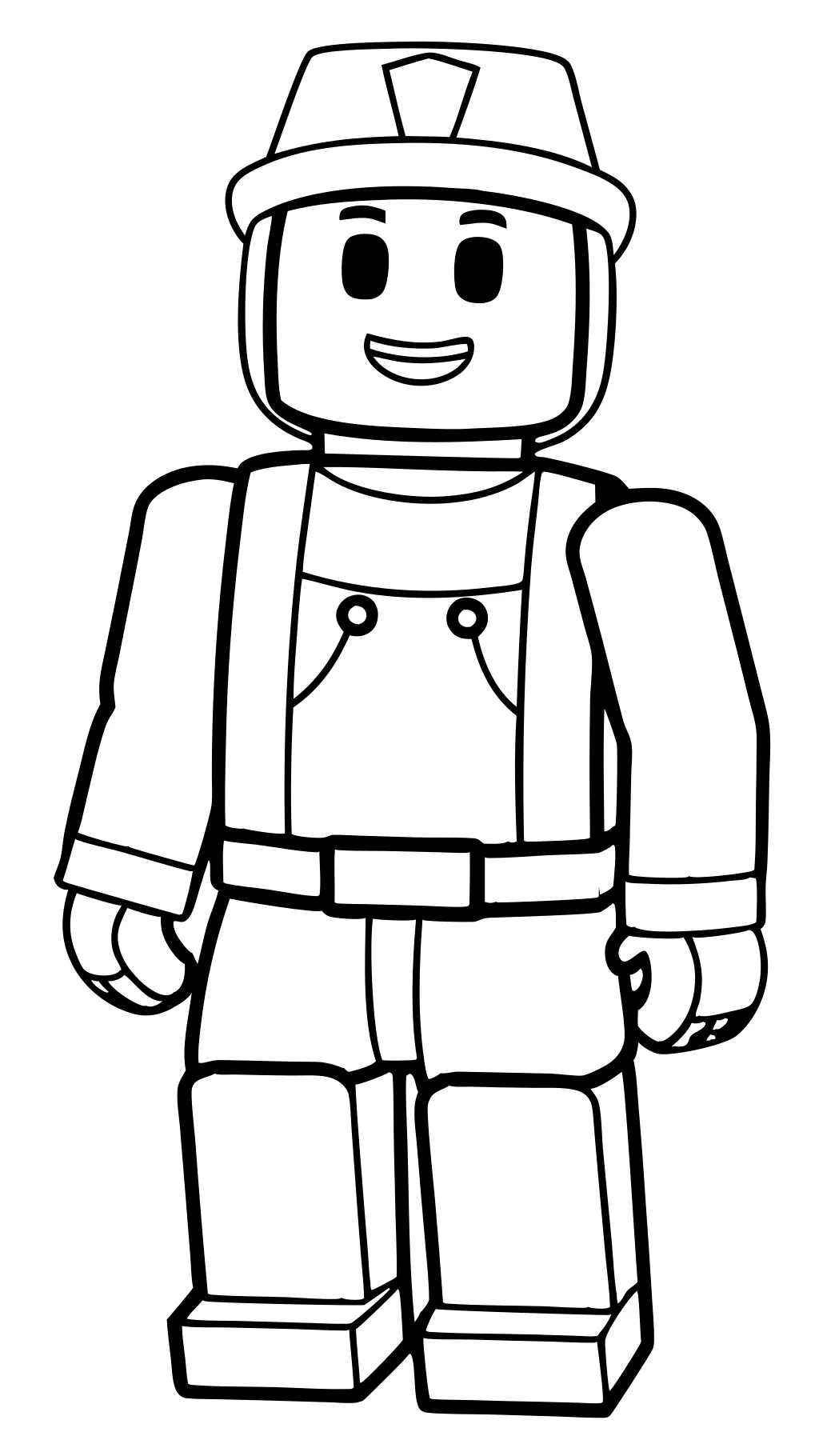 roblox character with no face coloring page